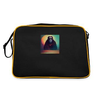 Stone monkeys - Retro Bag - black/gold - Back