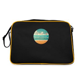 Phare de Family Beach - Sac Retro - noir/or - Dos