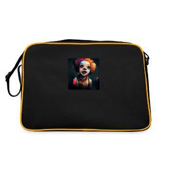 Cute & Creepy - Clown Jack - Retro Bag - black/gold - Back