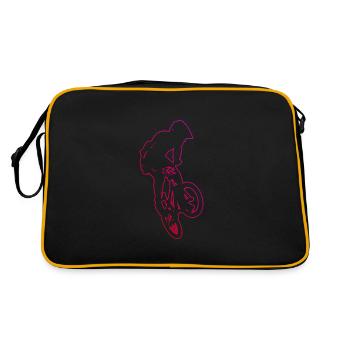 BMX garçons BMX vélo Femmes vélo BMX vélo - Sac Retro - noir/or - Dos