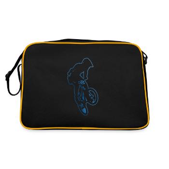 BMX Hommes BMX Garçons BMX Vélo BMX Cyclisme - Sac Retro - noir/or - Dos