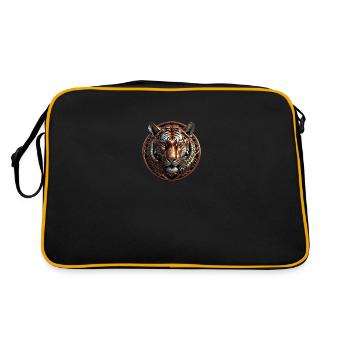 Le tigre de bronze - Sac Retro - noir/or - Dos