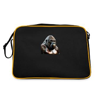 Le gorille de bronze - Sac Retro - noir/or - Dos