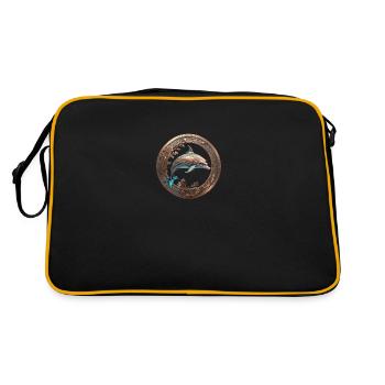 Le dauphin de bronze - Sac Retro - noir/or - Dos