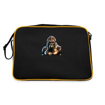 Le gorille de bronze - Sac Retro - noir/or - Dos