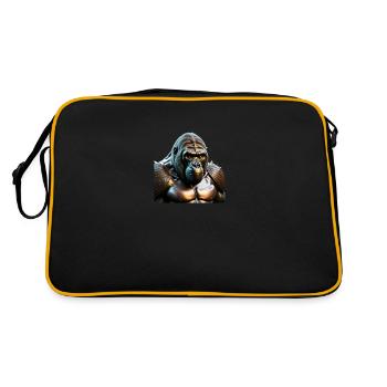 Le gorille de bronze - Sac Retro - noir/or - Dos