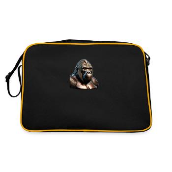 Le gorille de bronze - Sac Retro - noir/or - Dos