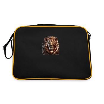Le Lion de Bronze - Sac Retro - noir/or - Dos