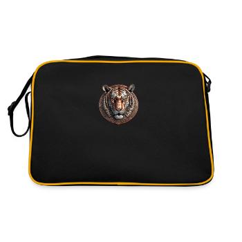 Le tigre de bronze - Sac Retro - noir/or - Dos