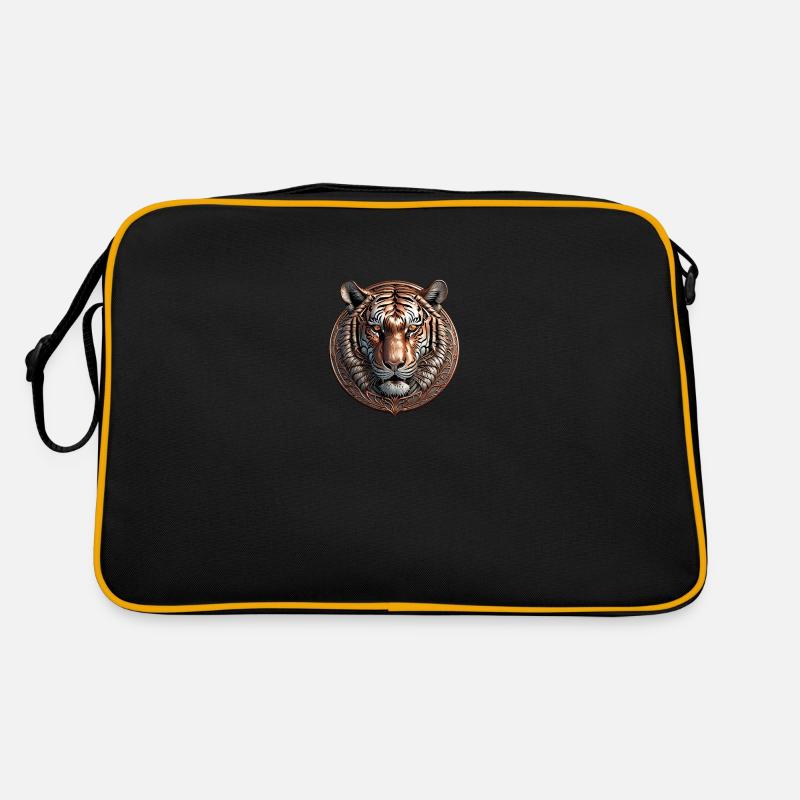 The Bronze Tiger - Retro Tasche - Schwarz/Gold