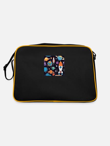 Space is close - Retro Tasche - Schwarz/Gold