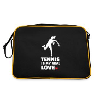 J’adore le tennis - Sac Retro - noir/or - Dos