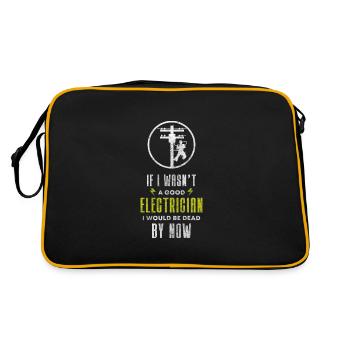 Électricien Homme Electrique Haute Tension - Sac Retro - noir/or - Dos