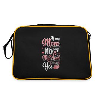 Family, Party, Security, Children - Retro Bag - black/gold - Back