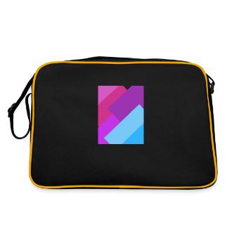 Bi Geometrics - Retro Bag - black/gold - Back