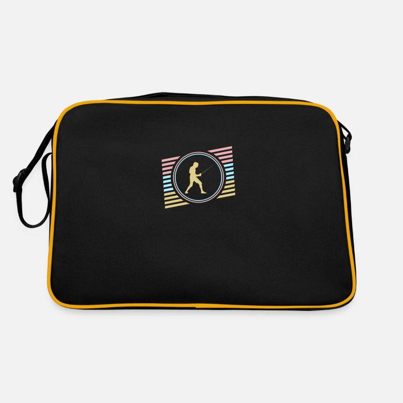 Fechten - Retro Tasche - Schwarz/Gold