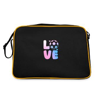 Joueur de football Football - Sac Retro - noir/or - Dos