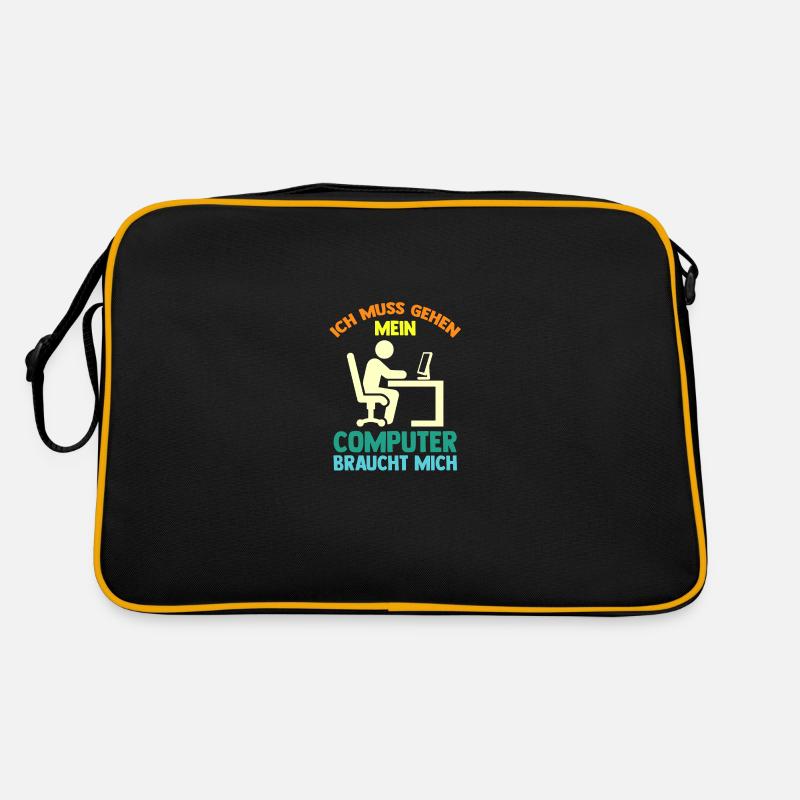 Computer Gamer Zocker Programmierer Administrator Retro Tasche