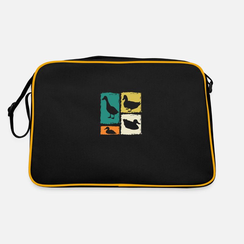Ducks - Retro Bag - black/gold