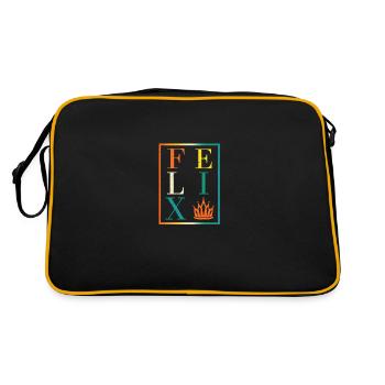 Felix - Retro Bag - black/gold - Back