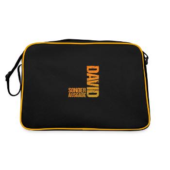 David - Retro Bag - black/gold - Back