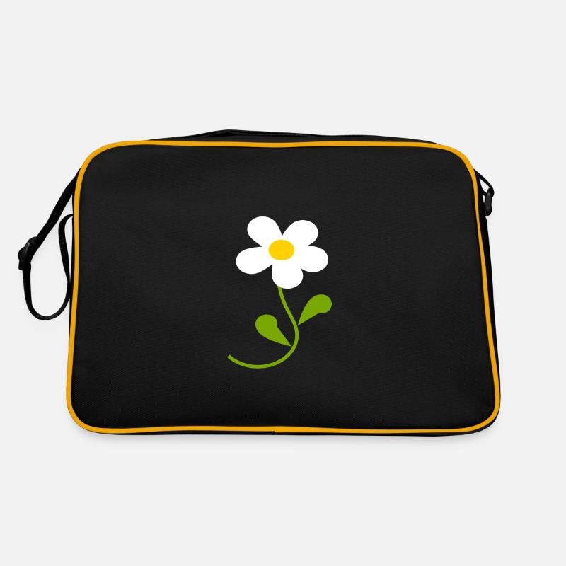 Fleur de marguerite blanche Fleurs blanches Fleurs blanches Sac Retro