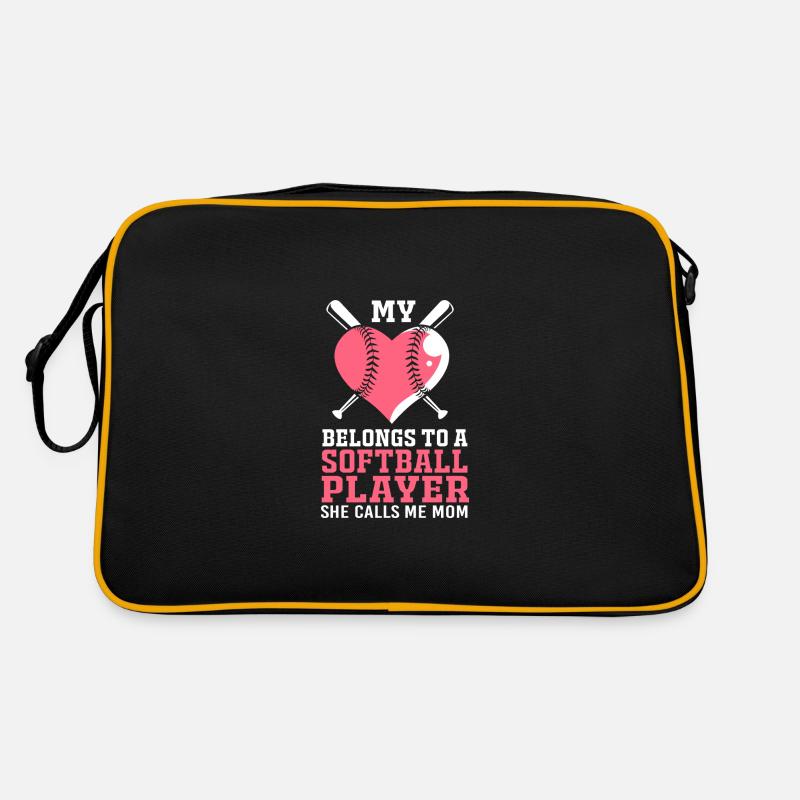 Softball Mutter Softball Mama Retro Tasche