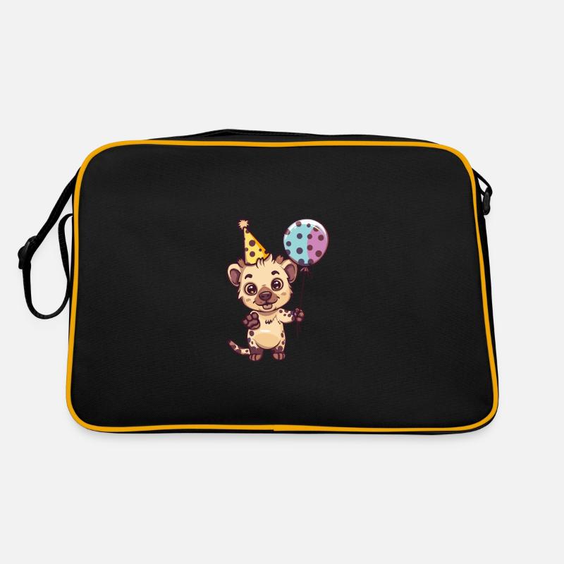 Hyäne Geburtstag Comic Retro Tasche