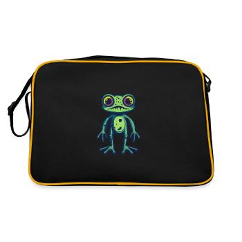 Grenouille Halloween Animal - Sac Retro - noir/or - Dos