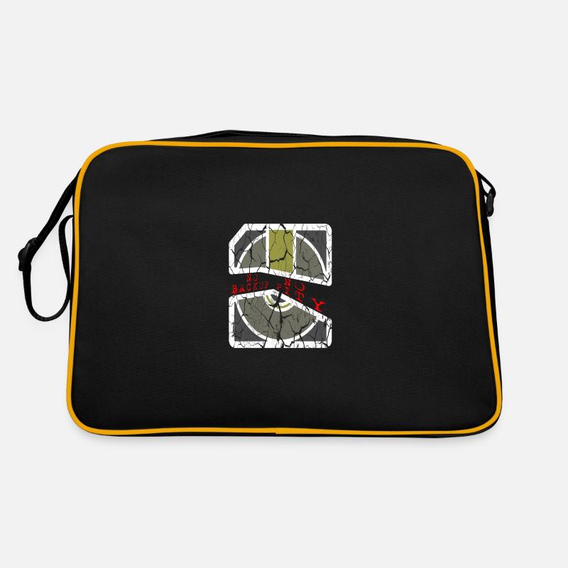 no backup no pity white Retro Bag