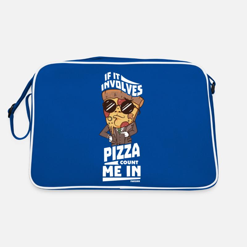 If It Involves Pizza Count Me In Retro Tasche