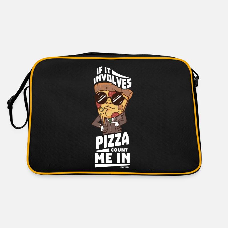 S’il s’agit de pizza, comptez sur moi Sac Retro