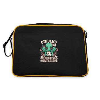 Cthulhu - Retro Tasche - Schwarz/Gold - Hinten