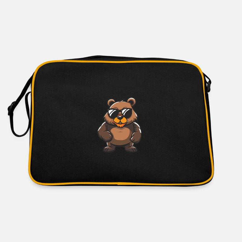 Bär Cool Tier Retro Tasche