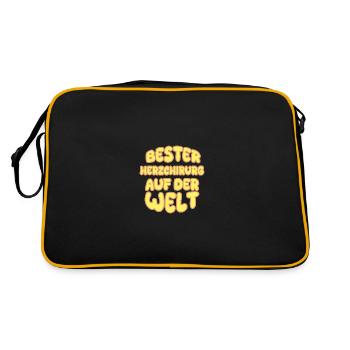 Chirurgien cardiaque comme vocation - Sac Retro - noir/or - Dos