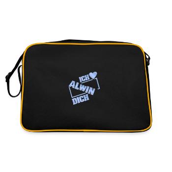 Couple Alwin - Retro Bag - black/gold - Back
