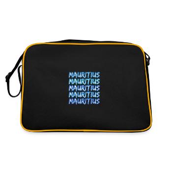 Cadeau pour l’île Maurice - Sac Retro - noir/or - Dos