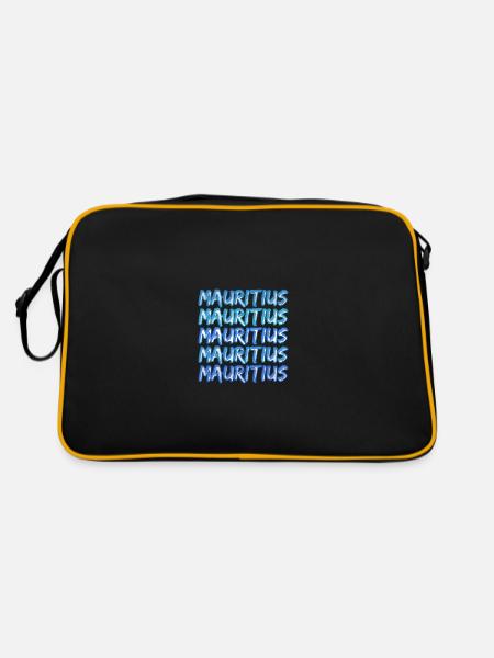 Cadeau pour l’île Maurice - Sac Retro - noir/or - Dos