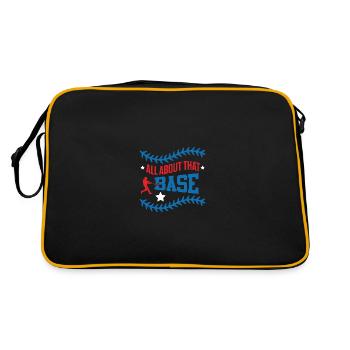 Base Baseball Slogan - Retro Bag - black/gold - Back