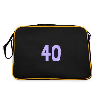 40. 40 YEARS. 40th ANNIVERSARY. 40TH ANNIVERSARY. - Retro Bag - black/gold - Back
