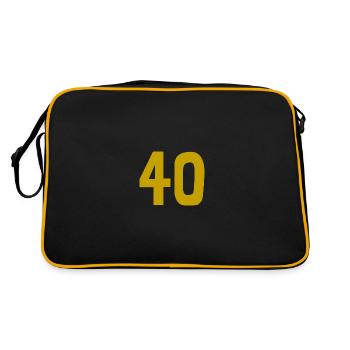 40. 40 YEARS. 40th ANNIVERSARY. 40TH ANNIVERSARY. - Retro Bag - black/gold - Back