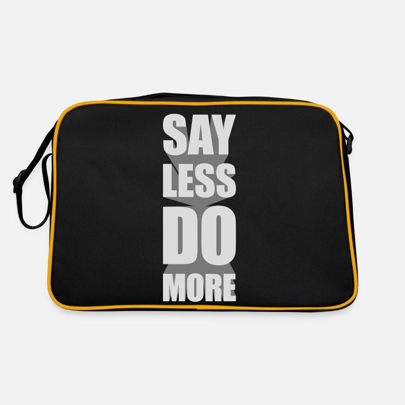 Dire moins faire plus Sac Retro