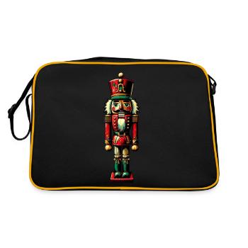 Nutcracker | Typical Traditional Ore Mountains - Retro Bag - black/gold - Back