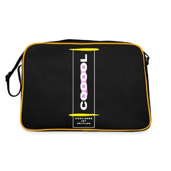 Cool is Timeless - Retro Bag - black/gold - Back