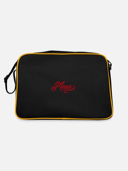 Maus Vintage - Sac Retro - noir/or - Dos
