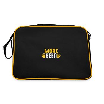 More Beer - Retro Bag - black/gold - Back