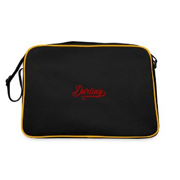 Vintage Darling - Retro Bag - black/gold - Back