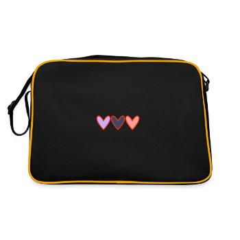 COUPLE. JUST MARRIED. Bachelorette party. VALENTINE'S DAY. LOVE. C - Retro Bag - black/gold - Back