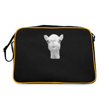 Art de chameau désert animal amant chameau - Sac Retro - noir/or - Dos