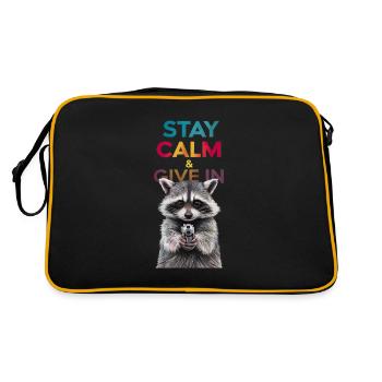 Mème raton laveur - Sac Retro - noir/or - Dos